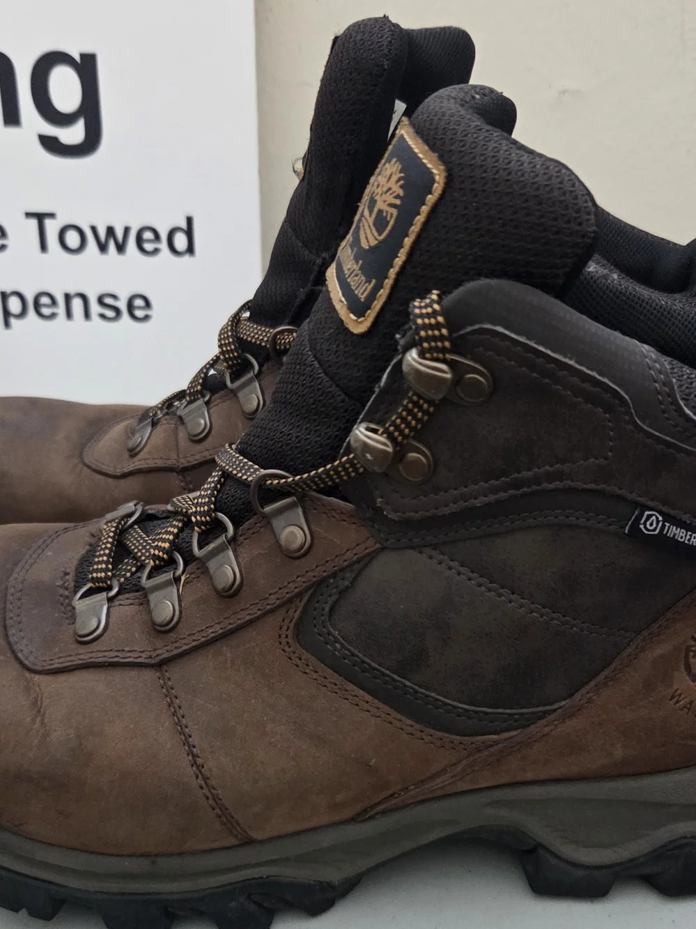 Timberland Men's Brown Leather Hiking Boots